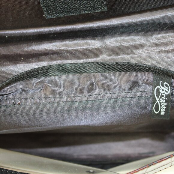 Brighton Croc Embossed Clear Windowpane Full Disclosure Satchel - Picture 7 of 7